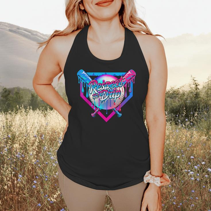 Respect The Drip Baseball Ice Cream For Kids Boys Youth Flowy Tank Respect The Drip Baseball Ice Cream For Kids Boys Youth Flowy Tank