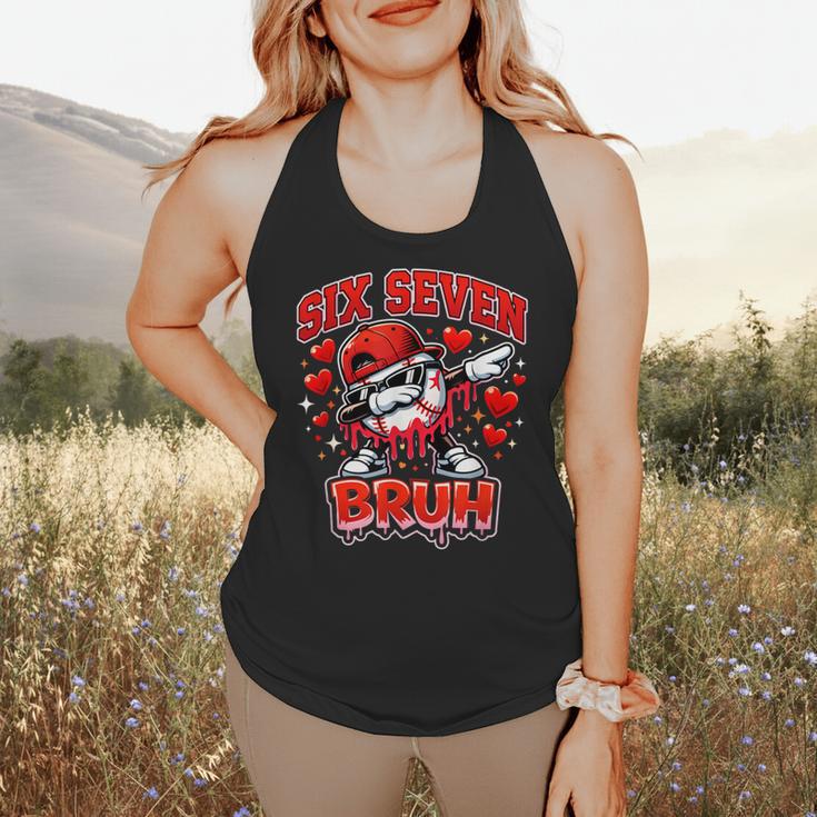 Six Seven Bruh Baseball Cool Valentine’s Day Teens Boys Flowy Tank Six Seven Bruh Baseball Cool Valentine’s Day Teens Boys Flowy Tank