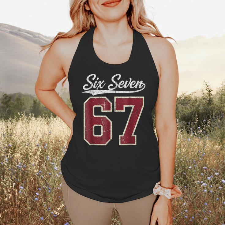 Six Seven Meme Boys Girls Kids 67 Baseball Jersey Flowy Tank Six Seven Meme Boys Girls Kids 67 Baseball Jersey Flowy Tank