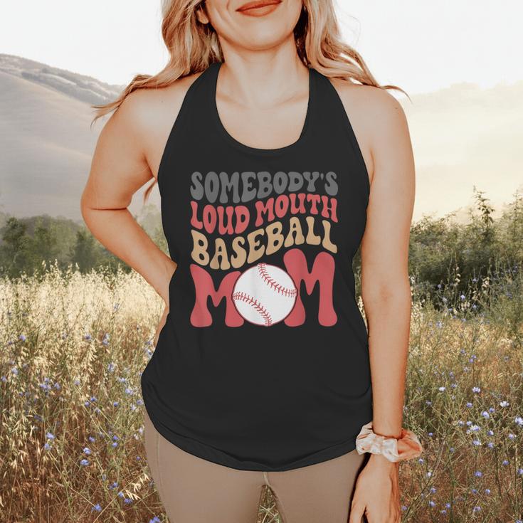 Somebody's Loudmouth Baseball Mom Baseball Flowy Tank Somebody's Loudmouth Baseball Mom Baseball Flowy Tank