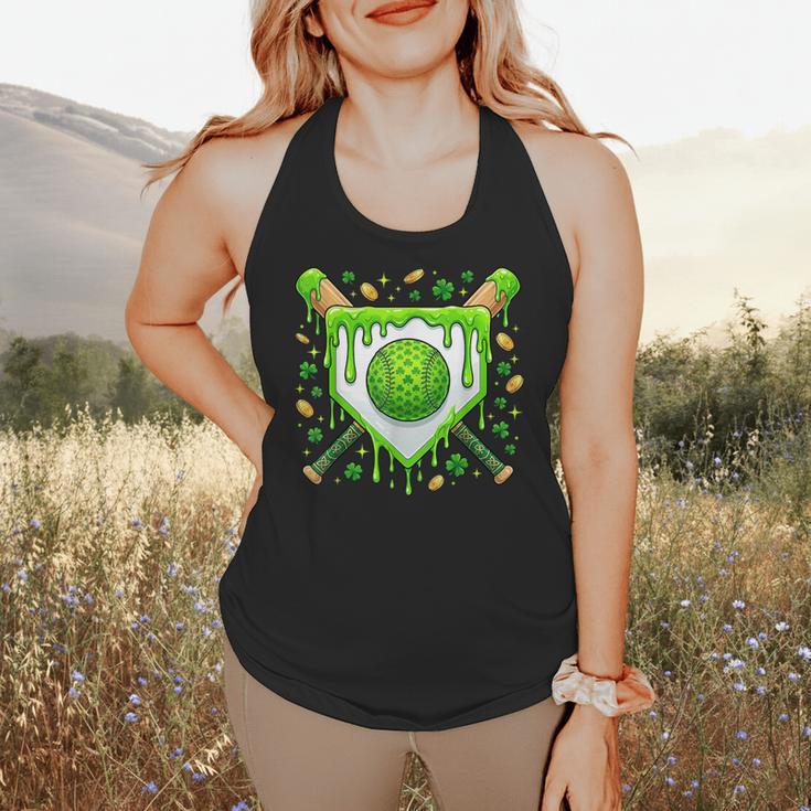 St Patrick Day Baseball Drip Ice Cream Boys Men Flowy Tank St Patrick Day Baseball Drip Ice Cream Boys Men Flowy Tank