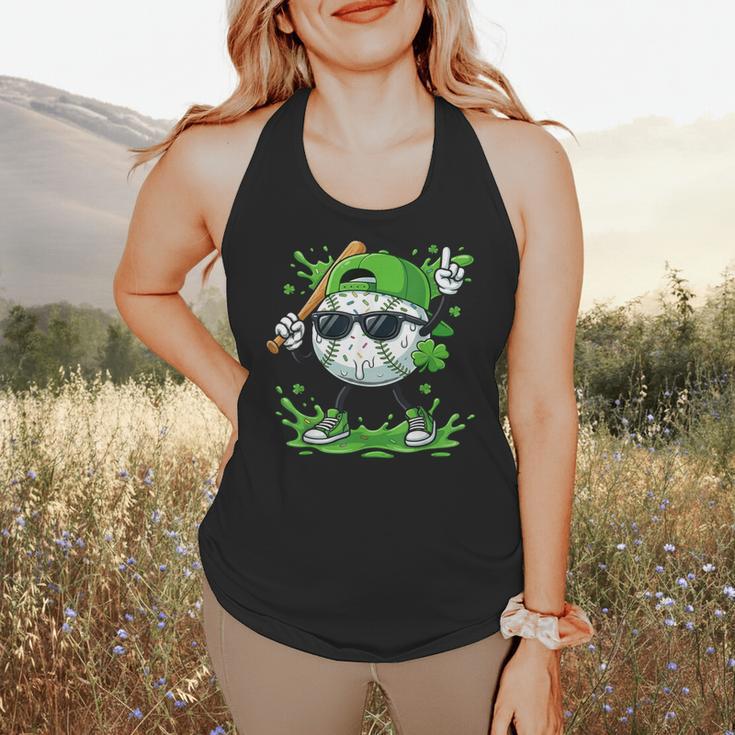 St Patrick Day Baseball Drip Ice Cream Baseball Player Men Flowy Tank St Patrick Day Baseball Drip Ice Cream Baseball Player Men Flowy Tank