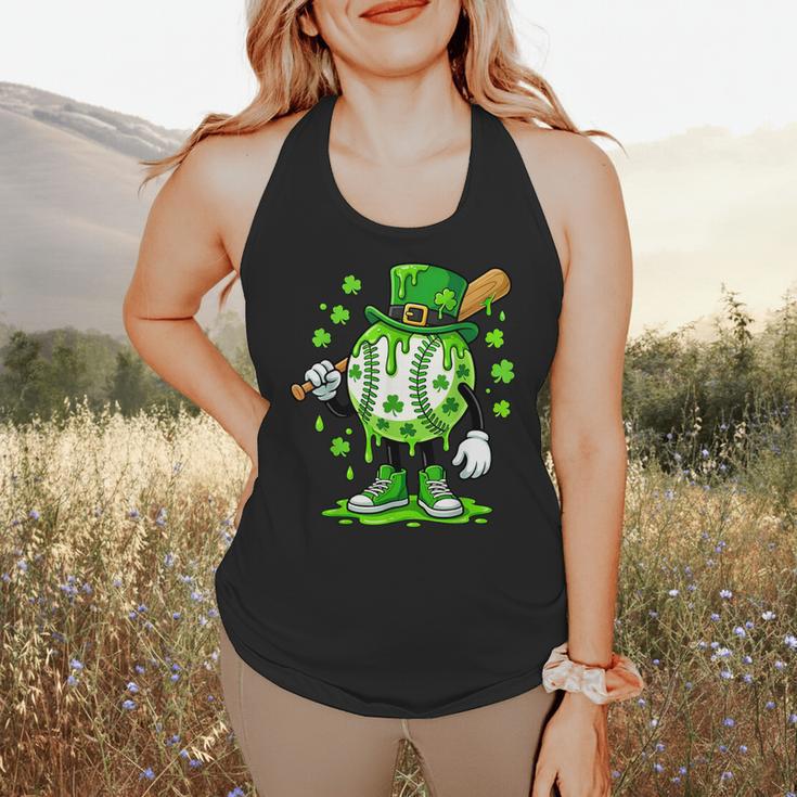 St Patricks Day Shamrock Baseball Drip Icecream Irish Boys Flowy Tank St Patricks Day Shamrock Baseball Drip Icecream Irish Boys Flowy Tank