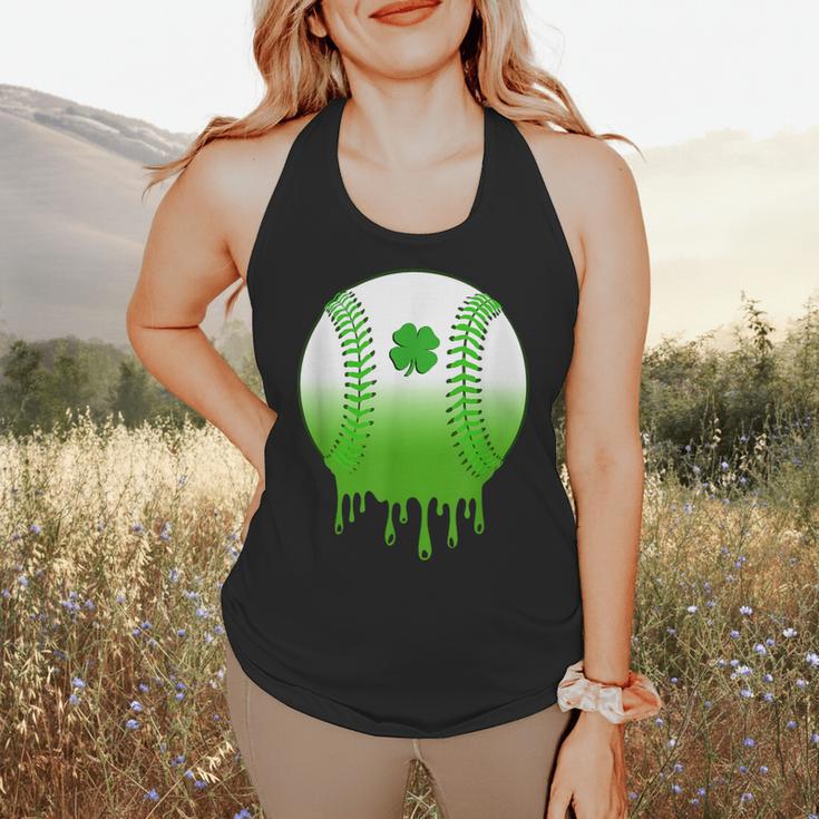St Patricks Day Shamrock Baseball Irish Boys Kids Men Flowy Tank