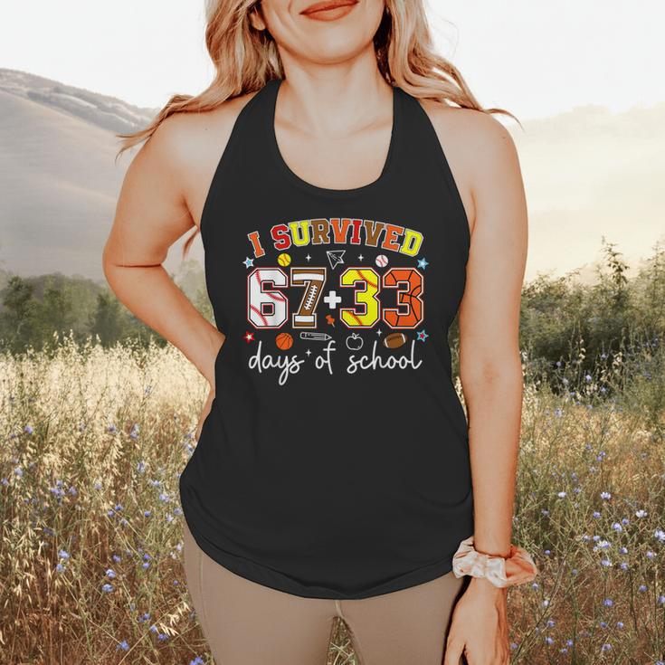 I Survived 6733 Days Baseball Football Basketball 100 Days Flowy Tank I Survived 6733 Days Baseball Football Basketball 100 Days Flowy Tank