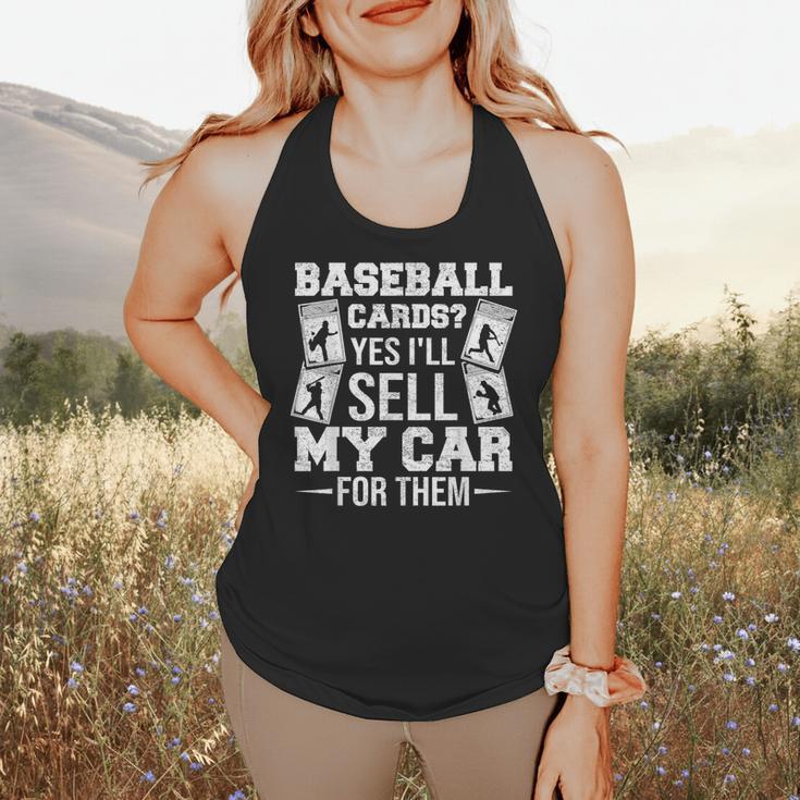Trading Card Collector Cardboard Baseball Card Collector Flowy Tank