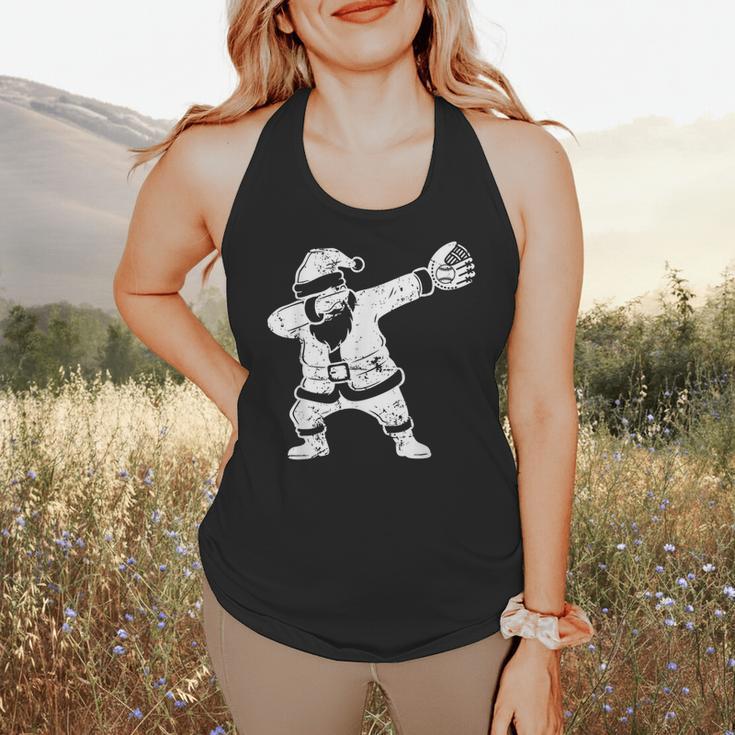 Vintage Dabbing Santa Christmas Baseball Xmas Costume Flowy Tank Vintage Dabbing Santa Christmas Baseball Xmas Costume Flowy Tank