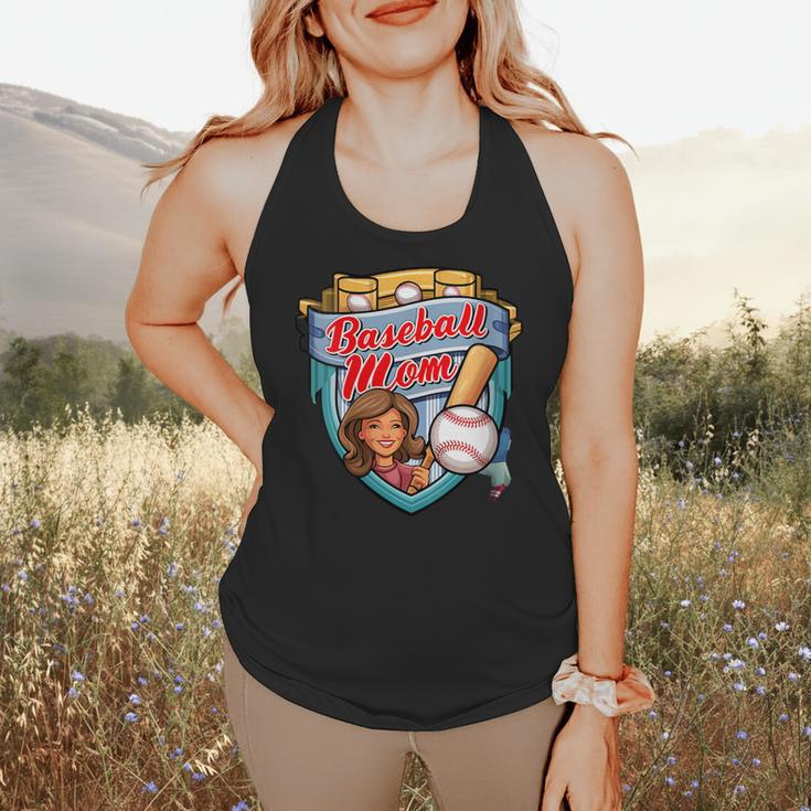 Womens Baseball Mom Mama Mother's In My Baseball Mom Era Flowy Tank