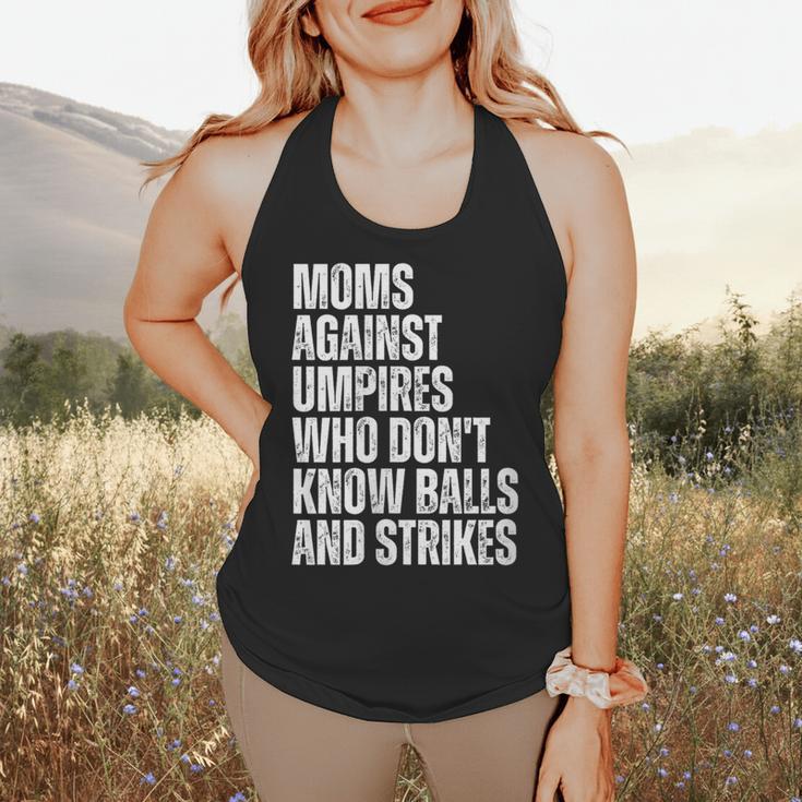 Women's Moms Against Umpires Parents Mom Baseball Sarcastic Flowy Tank Women's Moms Against Umpires Parents Mom Baseball Sarcastic Flowy Tank