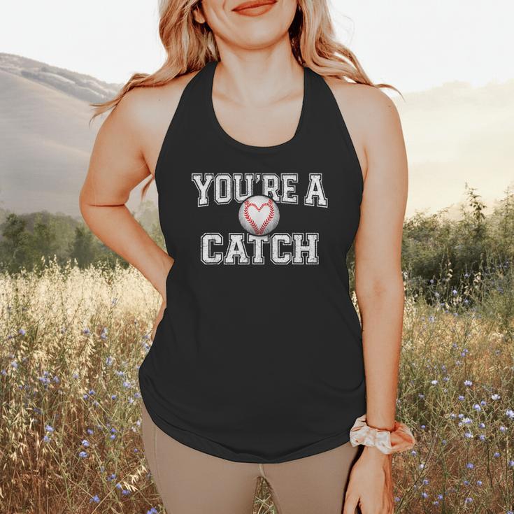 You'Re A Catch Baseball Pun Heart Kids Boys Valentines Flowy Tank You'Re A Catch Baseball Pun Heart Kids Boys Valentines Flowy Tank