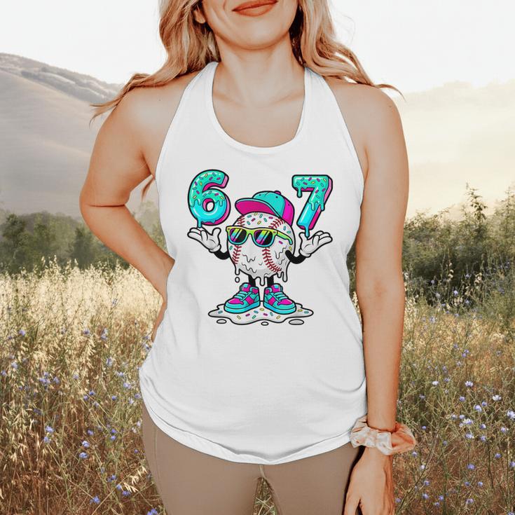 67 Baseball Drip Ice Cream 67 Baseball Men Boy Kids Flowy Tank