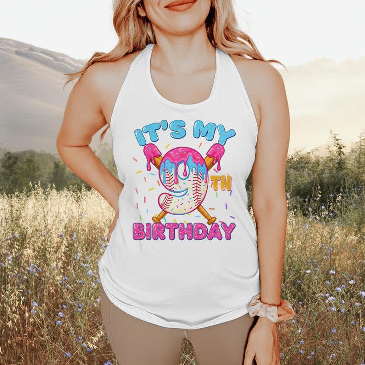 9th Birthday Baseball 9 Year Old Ice Cream Drip Boy Baseball Premium Tri-Blend Flowy Tank 9th Birthday Baseball 9 Year Old Ice Cream Drip Boy Baseball Premium Tri-Blend Flowy Tank