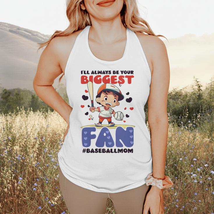 Always Your Biggest Fan Baseball Mom Flowy Tank Always Your Biggest Fan Baseball Mom Flowy Tank