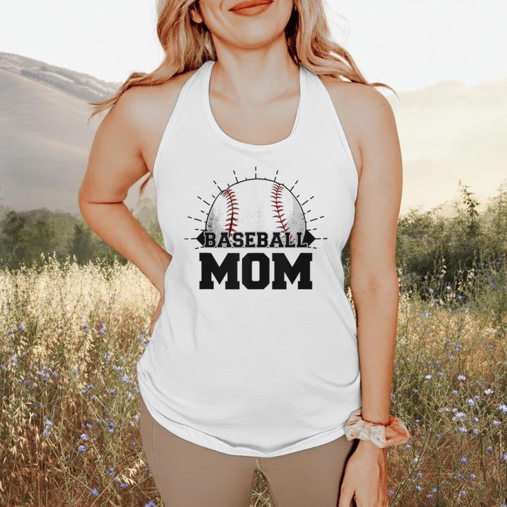 American Flag Patriotic Game Day Baseball Mom Flowy Tank American Flag Patriotic Game Day Baseball Mom Flowy Tank