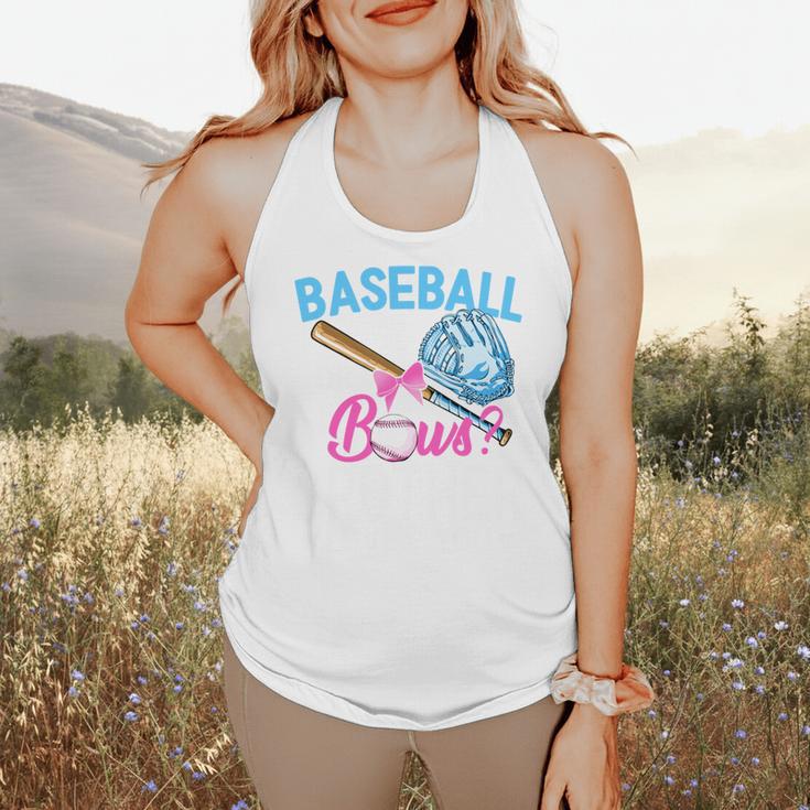 Baseball Or Bows Brother Loves You Gender Reveal Boy Or Girl Flowy Tank