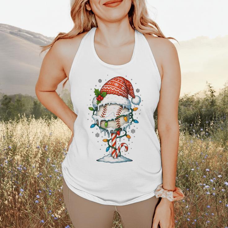 Baseball Christmas Ball Hat Snow Winter Premium Tri-Blend Flowy Tank Baseball Christmas Ball Hat Snow Winter Premium Tri-Blend Flowy Tank