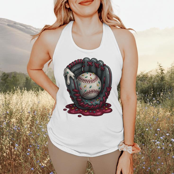 Baseball Drip Team For Boys And Girls Ice Cream Cool Premium Tri-Blend Flowy Tank