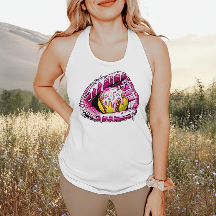 Baseball Glove Drip Shirt Ice Cream Dripping Girls Pocket Premium Flowy Tank Baseball Glove Drip Shirt Ice Cream Dripping Girls Pocket Premium Flowy Tank