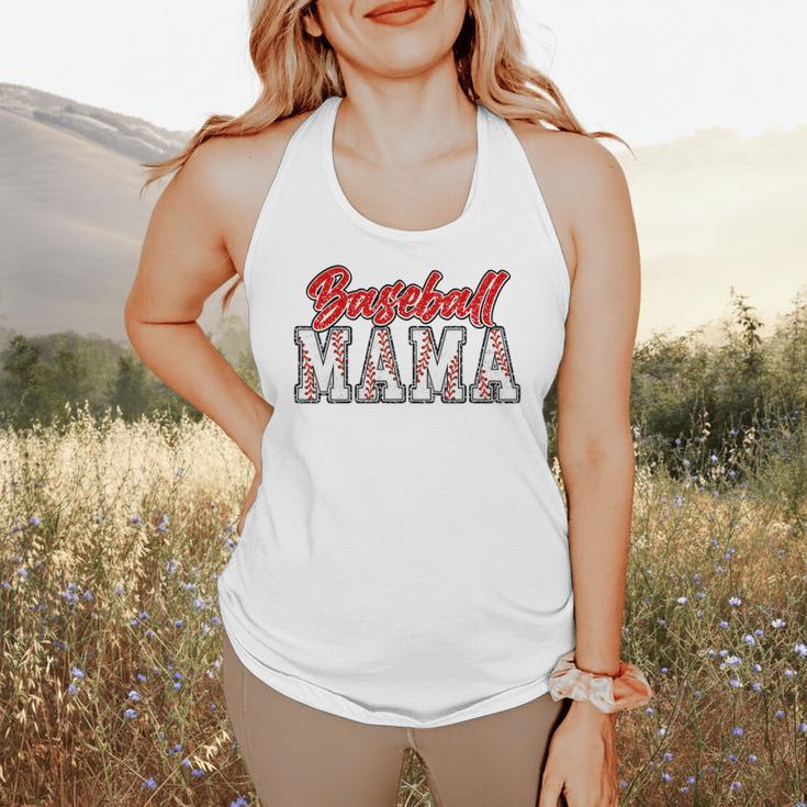 Baseball Mama Retro Groovy Baseball Mom Women Mother's Day Flowy Tank Baseball Mama Retro Groovy Baseball Mom Women Mother's Day Flowy Tank