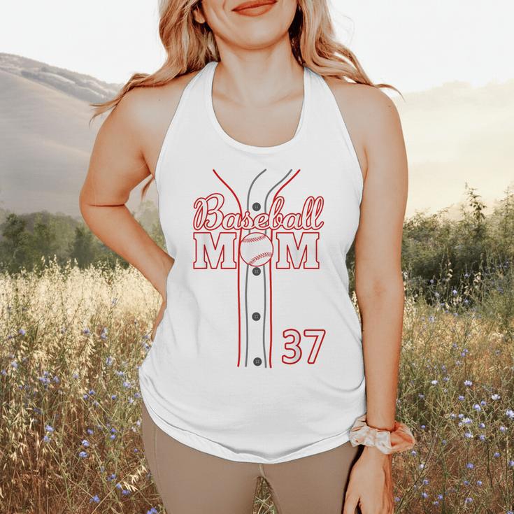 Baseball Mom 37 Number 37 Jersey Team Numbered Jersey Flowy Tank Baseball Mom 37 Number 37 Jersey Team Numbered Jersey Flowy Tank