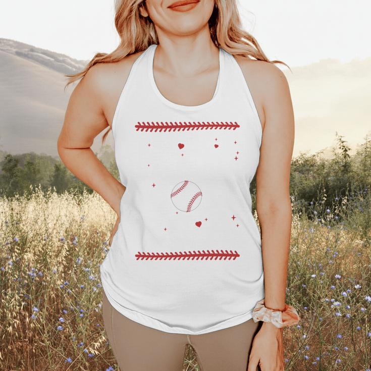 In My Baseball Mom Era Groovy Baseball Mom Team Mother's Day Flowy Tank