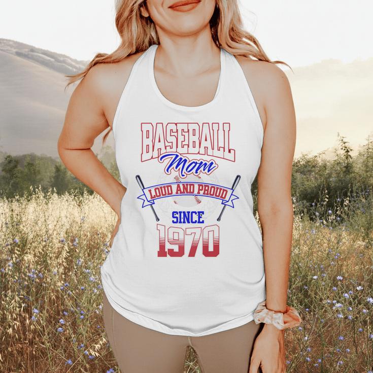 Baseball Mom Loud & Proud Since 1970 Premium Flowy Tank Baseball Mom Loud & Proud Since 1970 Premium Flowy Tank