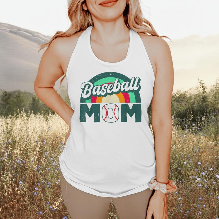 Baseball Mom Rainbow Game Day Flowy Tank