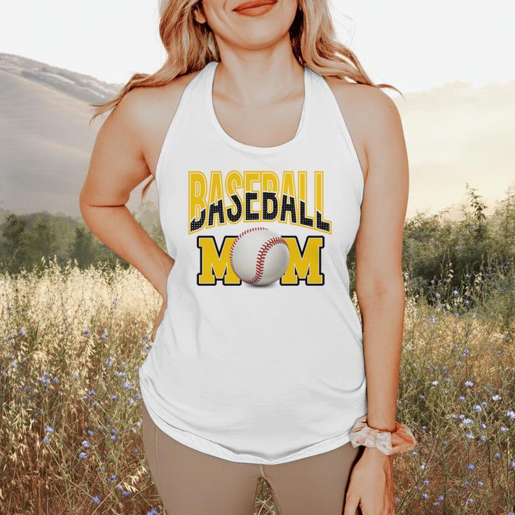 Baseball Mom Sports Mom Yellow Flowy Tank