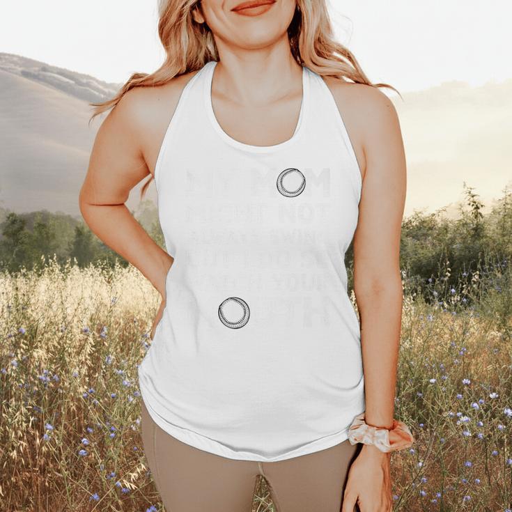 Baseball Mom Swing Watch Mouth Baseball Boy Premium Flowy Tank