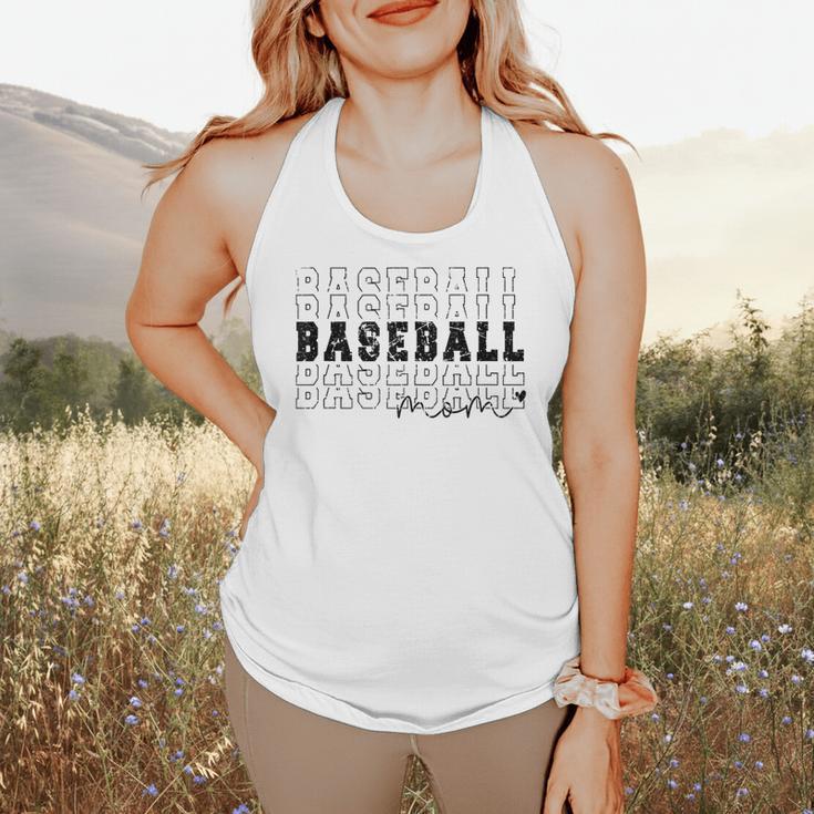 Baseball Mom Vintage Sporty Humor Flowy Tank
