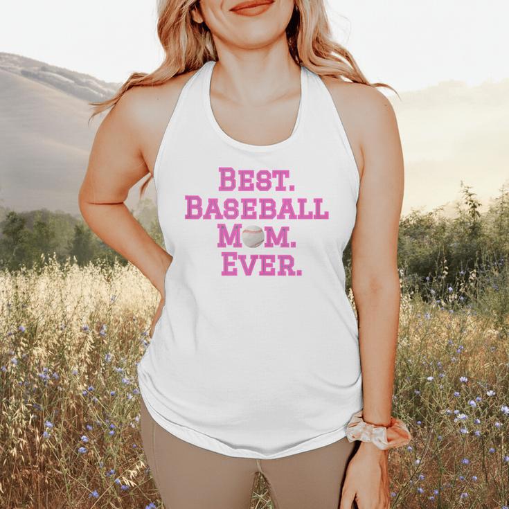 Best Baseball Mom Ever Pink Flowy Tank Best Baseball Mom Ever Pink Flowy Tank