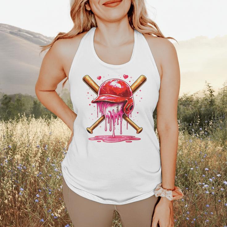 Boys Valentine Day Baseball Helmet Drip Ice-Cream Youth Kids Flowy Tank Boys Valentine Day Baseball Helmet Drip Ice-Cream Youth Kids Flowy Tank