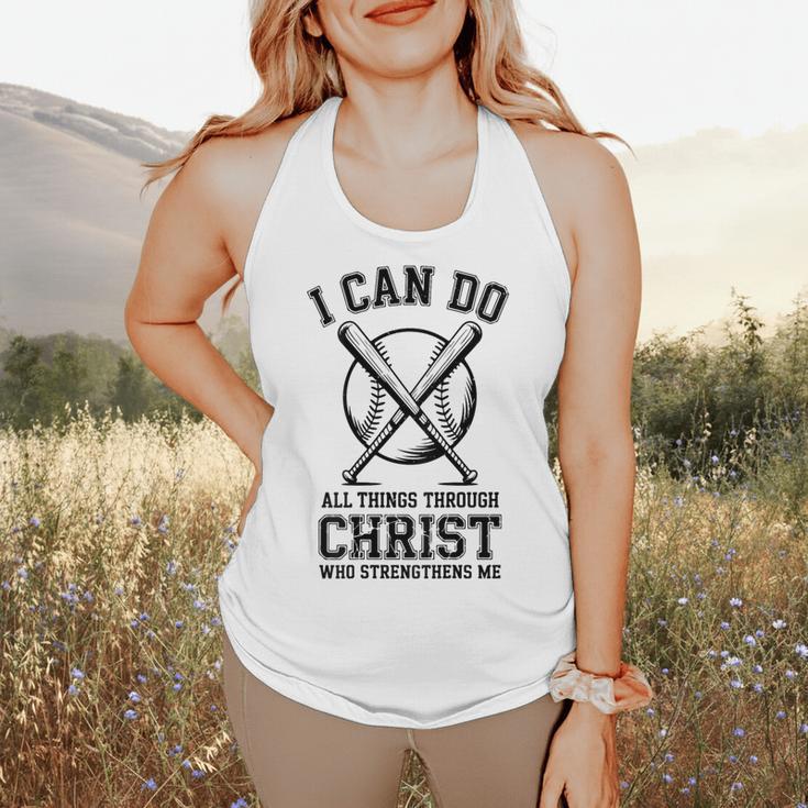 Christian Baseball Philippians 4 Flowy Tank Christian Baseball Philippians 4 Flowy Tank