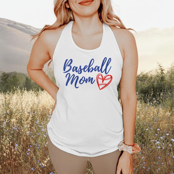Cute Baseball Mom Heart Matching Mama Mother's Day Women's Flowy Tank Cute Baseball Mom Heart Matching Mama Mother's Day Women's Flowy Tank