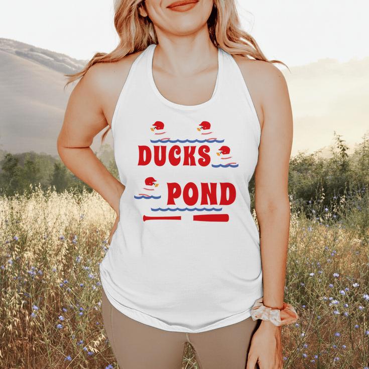 Cute Ducks On The Pond Cute Baseball Mom T-Shirt Flowy Tank Cute Ducks On The Pond Cute Baseball Mom T-Shirt Flowy Tank