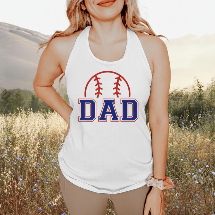 Dad Of Rookie 1st Birthday Baseball Boy Family Matching Flowy Tank