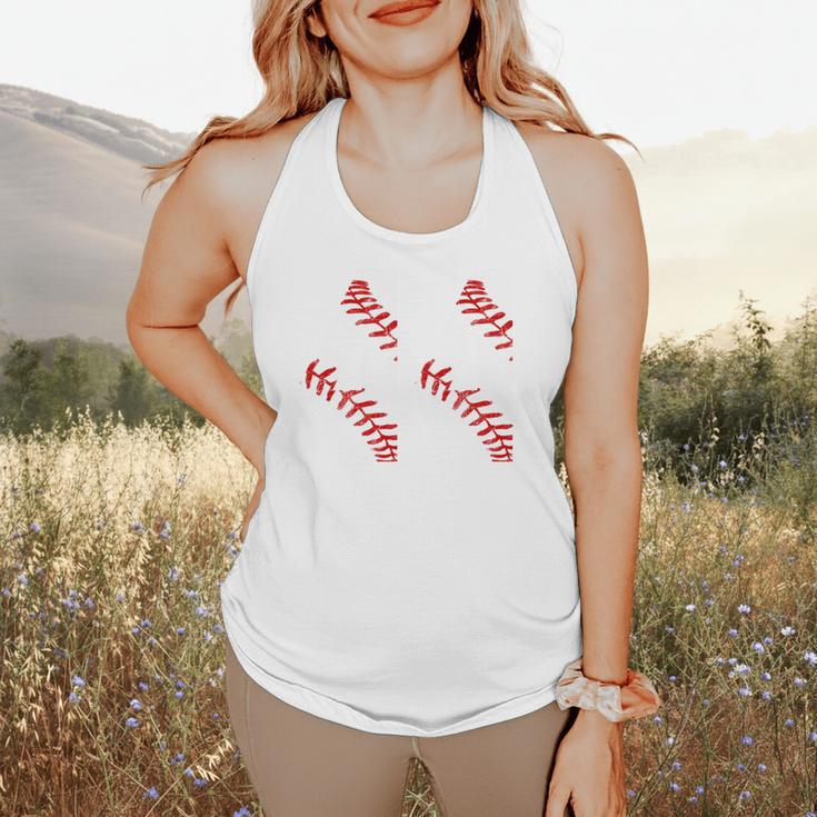 Distressed Baseball Number 44 Jersey Uniform Player Fan Flowy Tank
