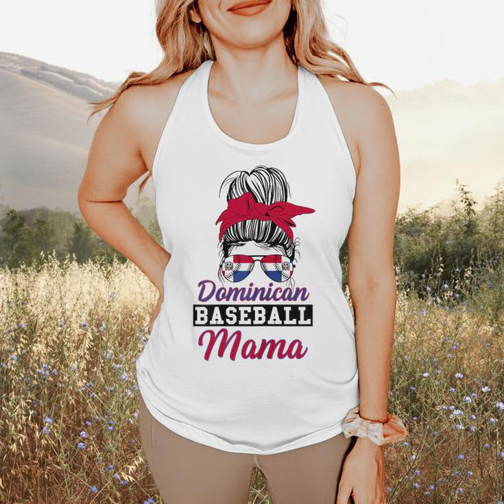 Dominican Baseball Mama Quote For a Dominican Baseball Mom Flowy Tank