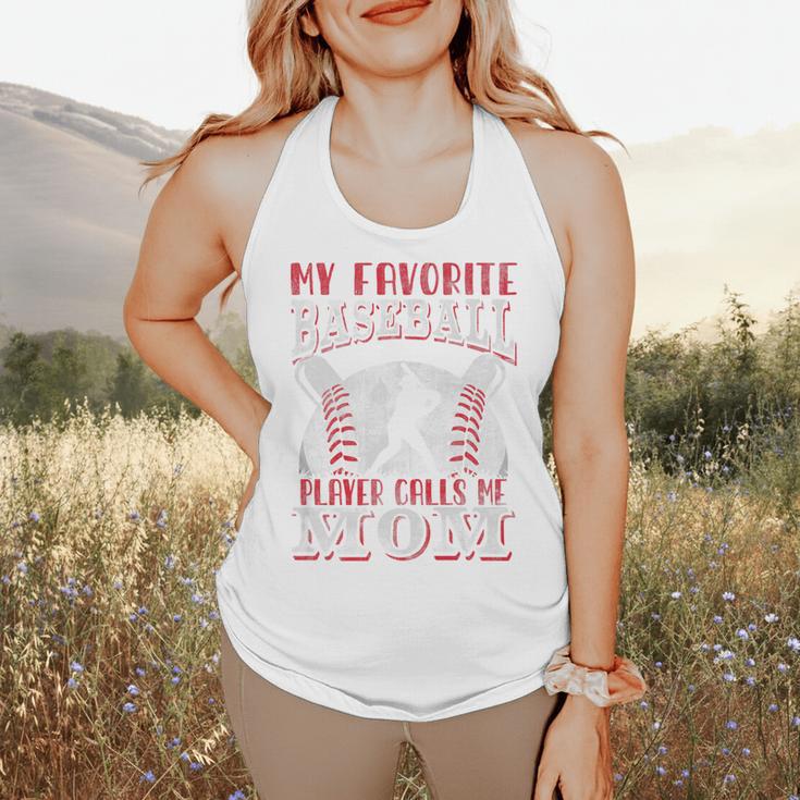 My Favorite Baseball Player Calls Me Mom Proud Baseball Mom Premium Flowy Tank My Favorite Baseball Player Calls Me Mom Proud Baseball Mom Premium Flowy Tank