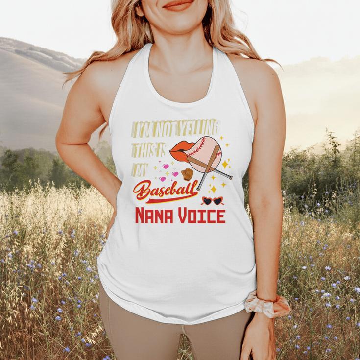 I'm Not Yelling This Is My Baseball Nana Voice Baseball Mom Premium Flowy Tank I'm Not Yelling This Is My Baseball Nana Voice Baseball Mom Premium Flowy Tank
