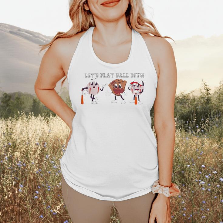 Let's Play Ball Boys Baseball Mom Flowy Tank Let's Play Ball Boys Baseball Mom Flowy Tank