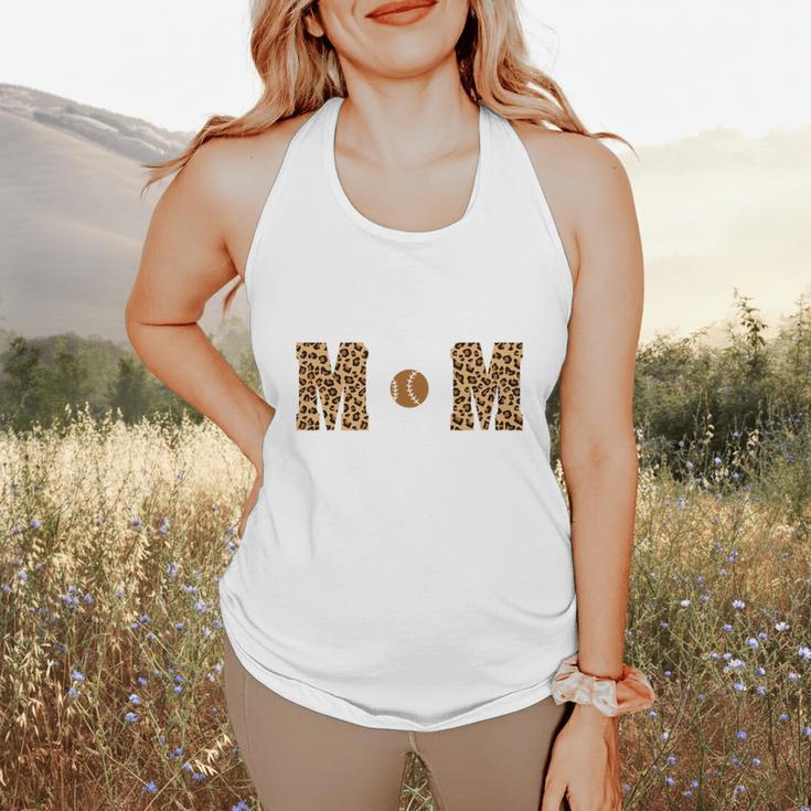 Loud And Proud Baseball Mom Leopard Mama Loves Flowy Tank
