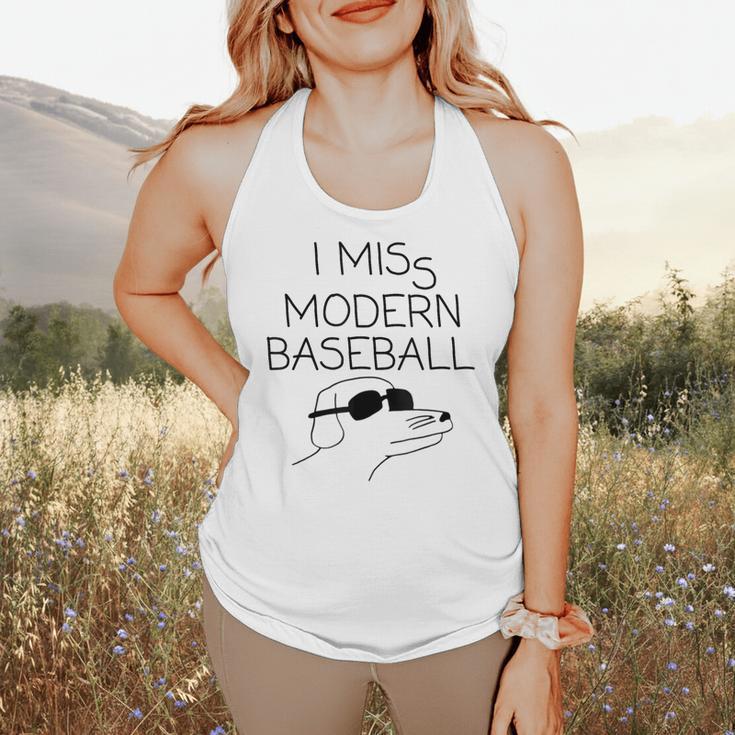 I Miss Modern Baseball Vintage Baseball Meme Tee Flowy Tank