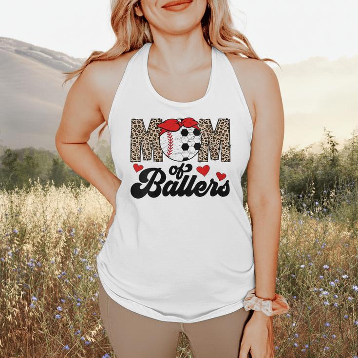 Mom Of Ballers Soccer Baseball Mom Soccer Baseball Mother Flowy Tank