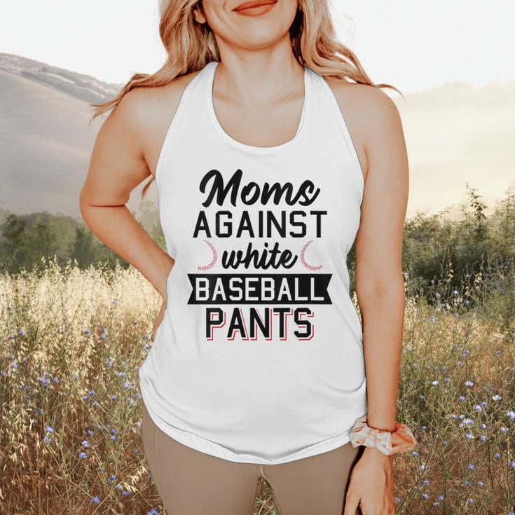 Moms Against White Baseball Pants Quote For a Baseball Mom Flowy Tank Moms Against White Baseball Pants Quote For a Baseball Mom Flowy Tank