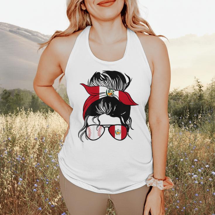 Peruvian Baseball Mom Peru Flag Baseball Girl Flowy Tank Peruvian Baseball Mom Peru Flag Baseball Girl Flowy Tank