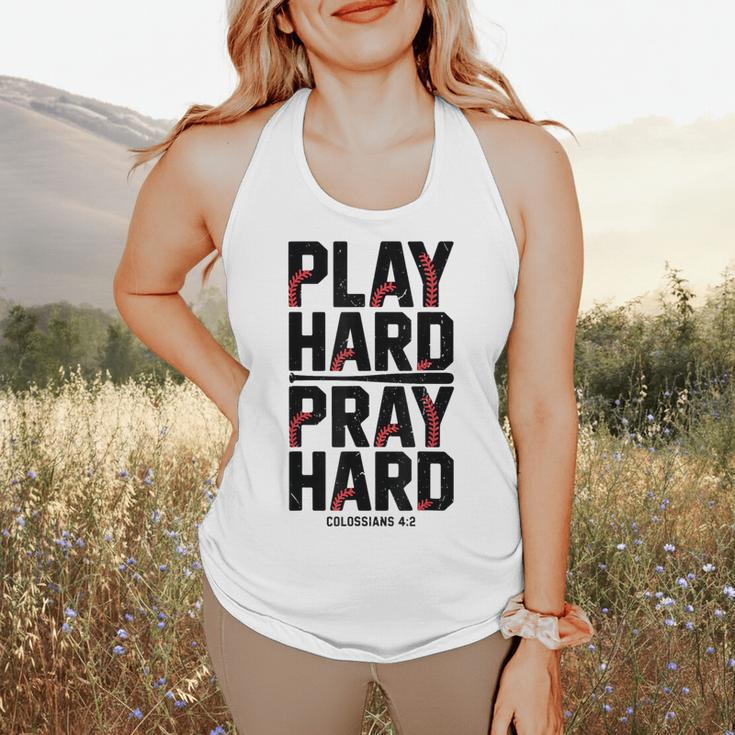 Play Hard Pray Hard Youth Boy Christian Baseball Jesus Flowy Tank Play Hard Pray Hard Youth Boy Christian Baseball Jesus Flowy Tank