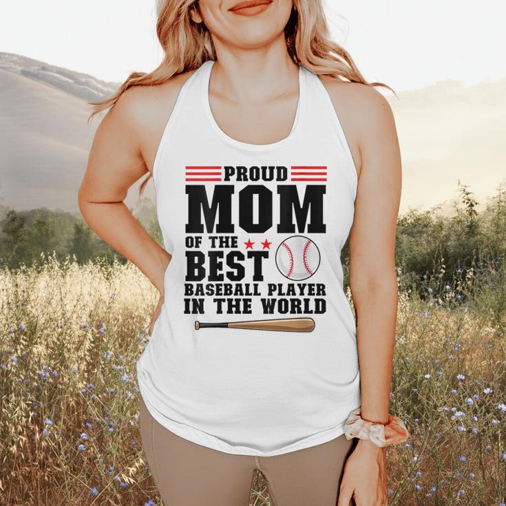 Proud Mom Of An Awesome Baseball Baseball Mom Flowy Tank