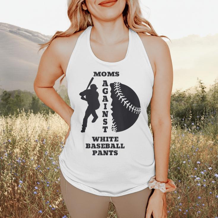 Retro Moms Against Baseball Pants Baseball Mom Flowy Tank
