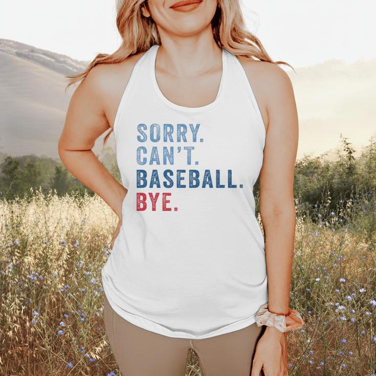 Sorry Can't Baseball Bye Baseball Mom Men Women Kids Premium Flowy Tank